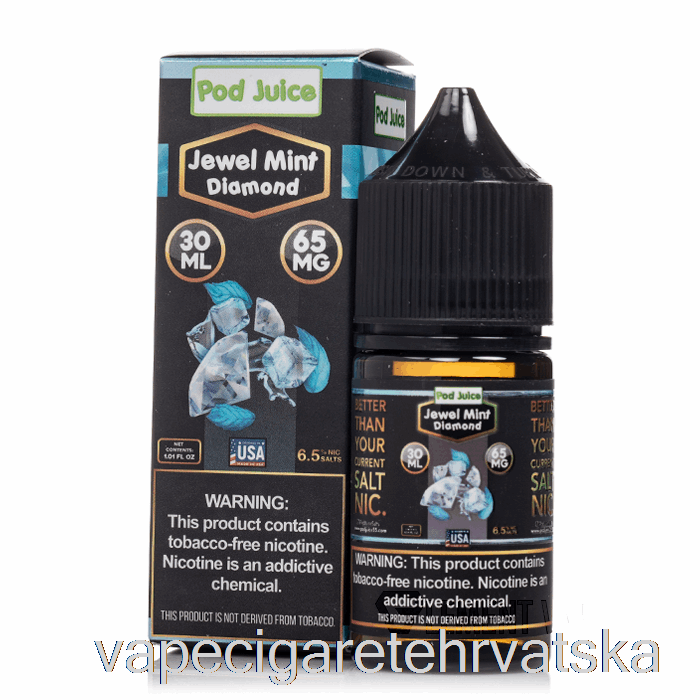 Vape Hrvatska Jewel Mint Diamond - Bold Series - Mahuna Sok - 30ml 65mg